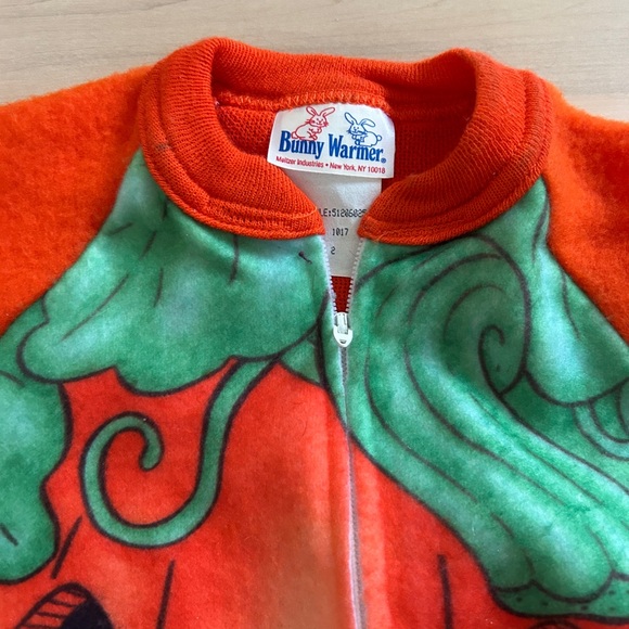 NWT Vintage Bunny Warmer Children’s Size 2 Jack O Lantern Pajamas Onesie - Picture 14 of 16